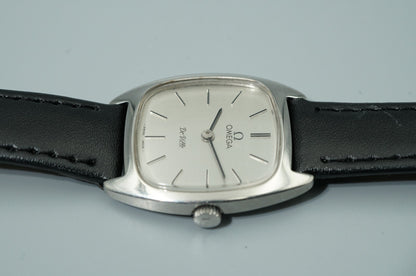N MINT Vintage 1962 OMEGA De Ville Cal.625 Hand Wind Silver 25mm Women Watch