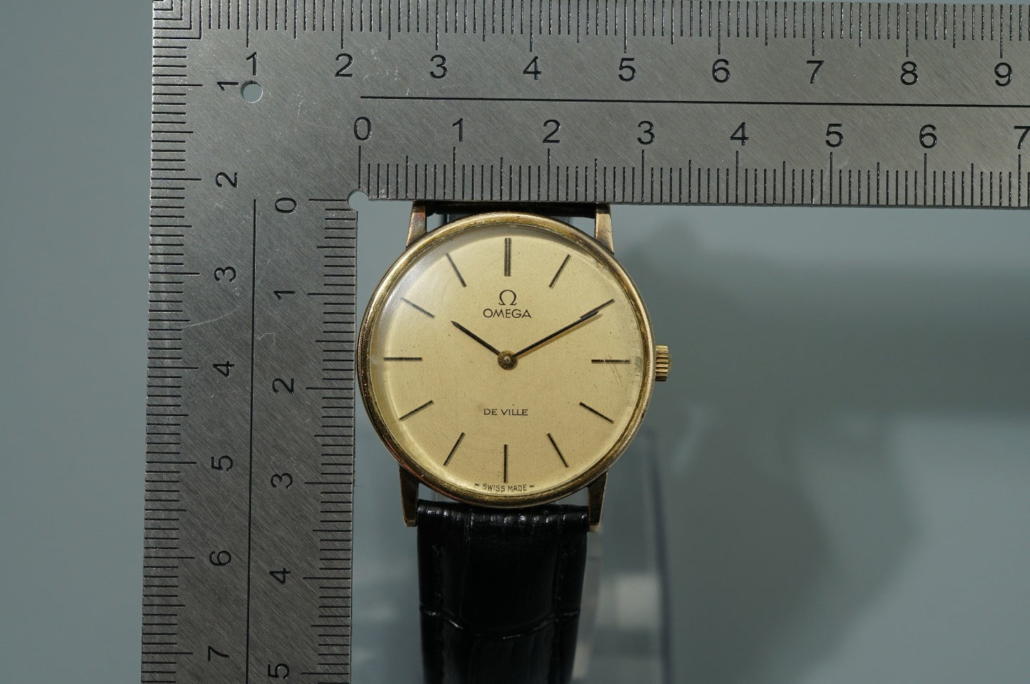 *Exc+5* Vintage 1970 OMEGA De Ville Cal.625 Hand Wind Gold Round 32mm Mens Watch