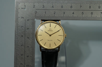 *Exc+5* Vintage 1970 OMEGA De Ville Cal.625 Hand Wind Gold Round 32mm Mens Watch
