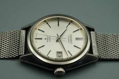 *N MINT* Vintage 1974 SEIKO KS HI-BEAT 5625-7113 AT Silver Round 35mm Mens Watch