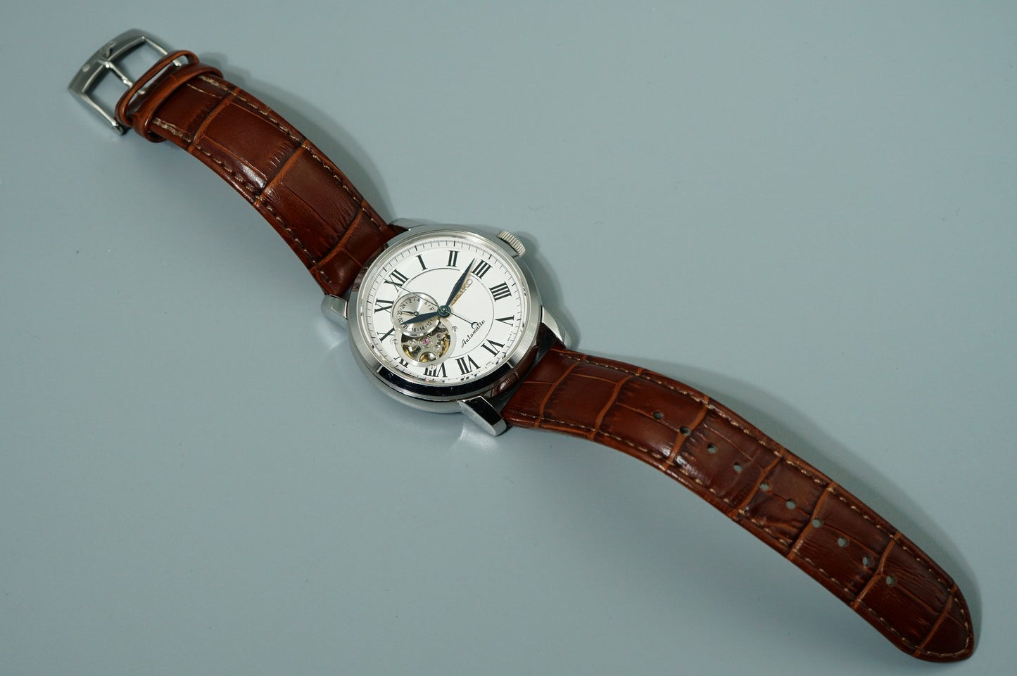 *N MINT++*  SEIKO  4R39-00K0 Automatic White Dial Round 39mm Mens Watch