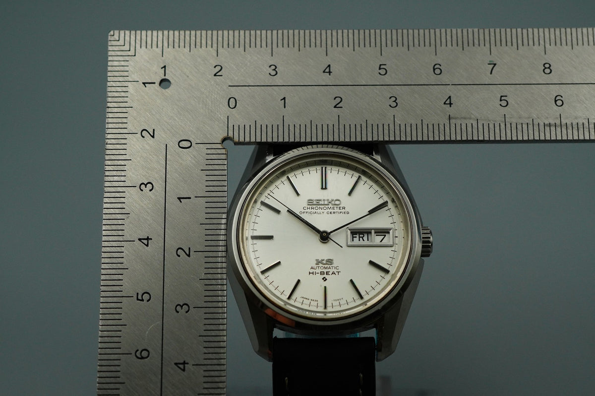 *MINT* Vintage SEIKO KS 5626-7041 Automatic Silver Dial Round 35 mm Mens Watch