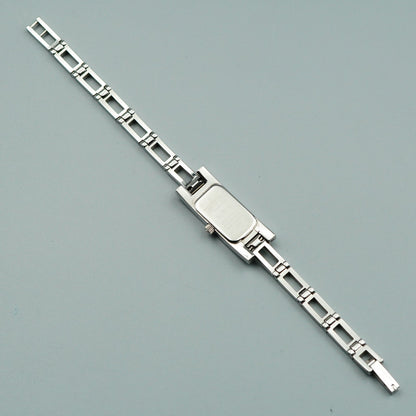 *Exc+5* GUCCI 3900L Quartz Silver Dial Rectangle 12mm Women,Ladies Watch