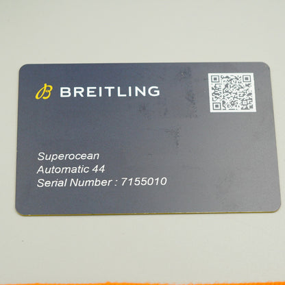 *Exc+5 Box & Paper* BREITLING Superocean A17367 Automatic Yellow 46mm Mens Watch