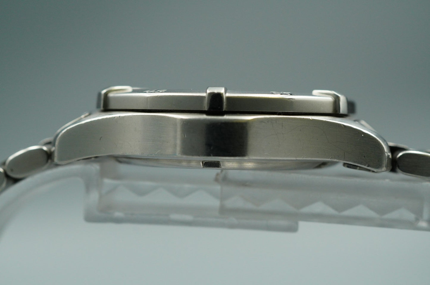 N MINT Vintage 1990s TAG HEUER Professional WK1213 Qz Blue Round 34mm Mens Watch