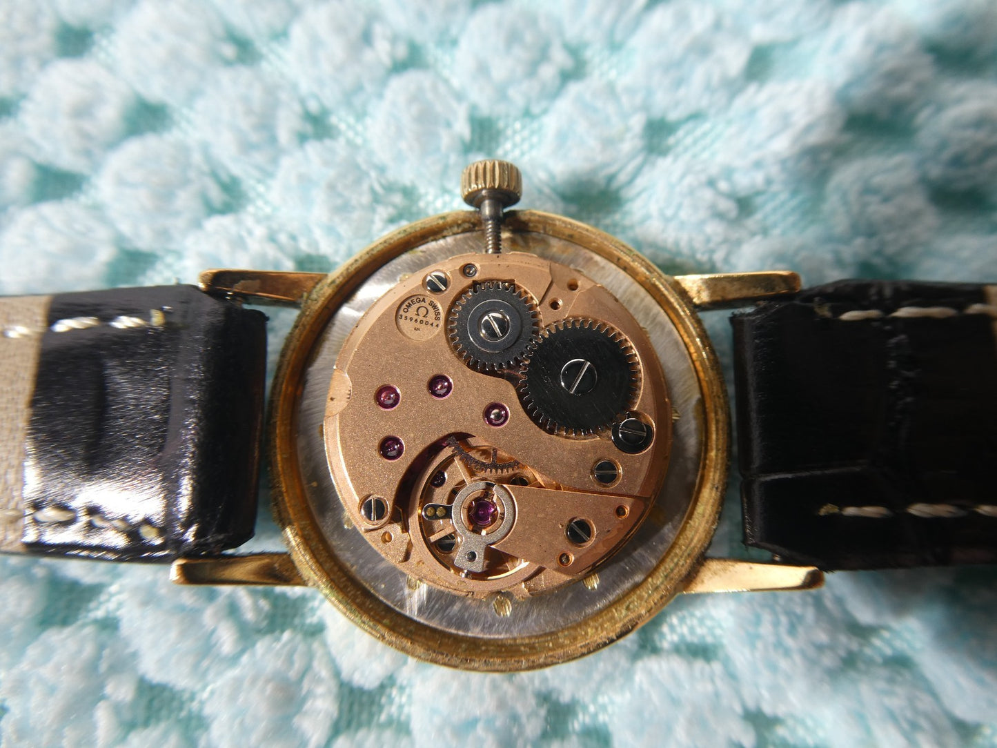 Exc+5 Vintage 1973 OMEGA De Ville Cal.625 Hand Wind Gold Round 24mm Women Watch