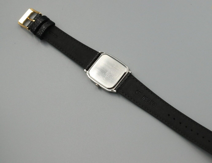 *N MINT* Vintage SEIKO SPIRIT 5E31-5B50 Quartz White Dial Rectangle Mens Watch
