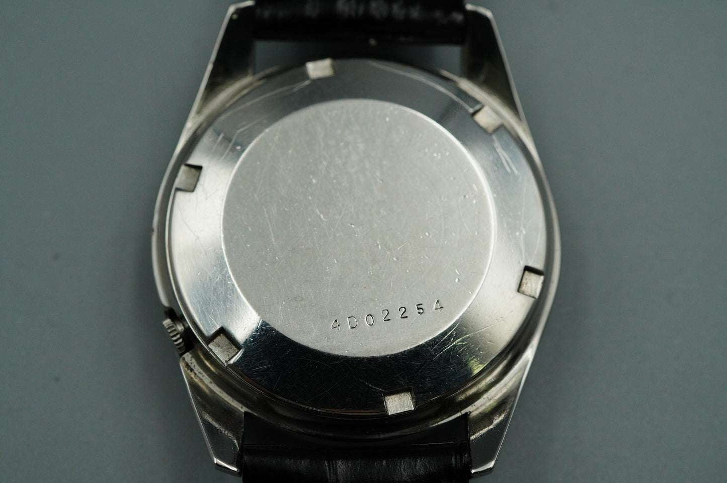 N MINT+++ Vintage 1960s SEIKO SEIKO MATIC Automatic Silver Round 37mm Mens Watch