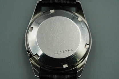 N MINT+++ Vintage 1960s SEIKO SEIKO MATIC Automatic Silver Round 37mm Mens Watch