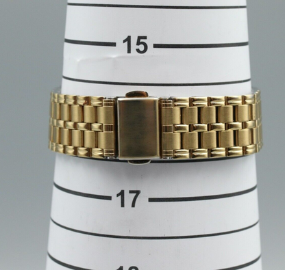 Rare *Exc+5* Vintage SEIKO DOLCE GOLDEN BRIDGE 8N41-6180 Quartz Gold Mens Watch