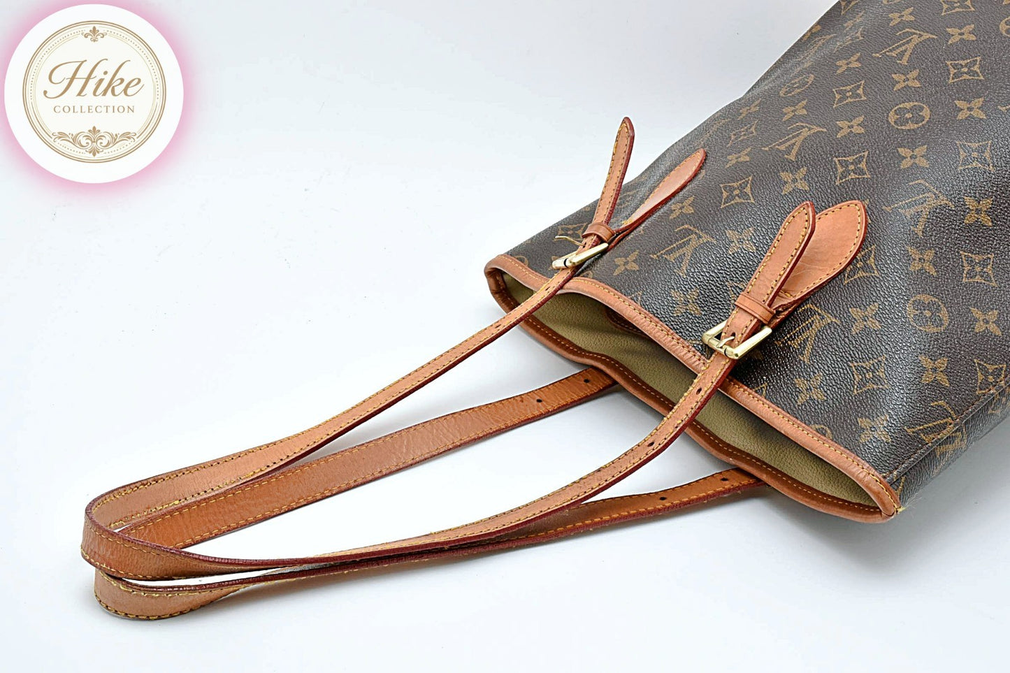 Louis Vuitton Bucket PM Monogram Brown Tote Shoulder Bag M42238 Auth *RANK AB*