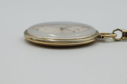 *Exc+5* Vintage OMEGA De Ville Cal.601 Hand Winding Silver Dial 43mm PocketWatch