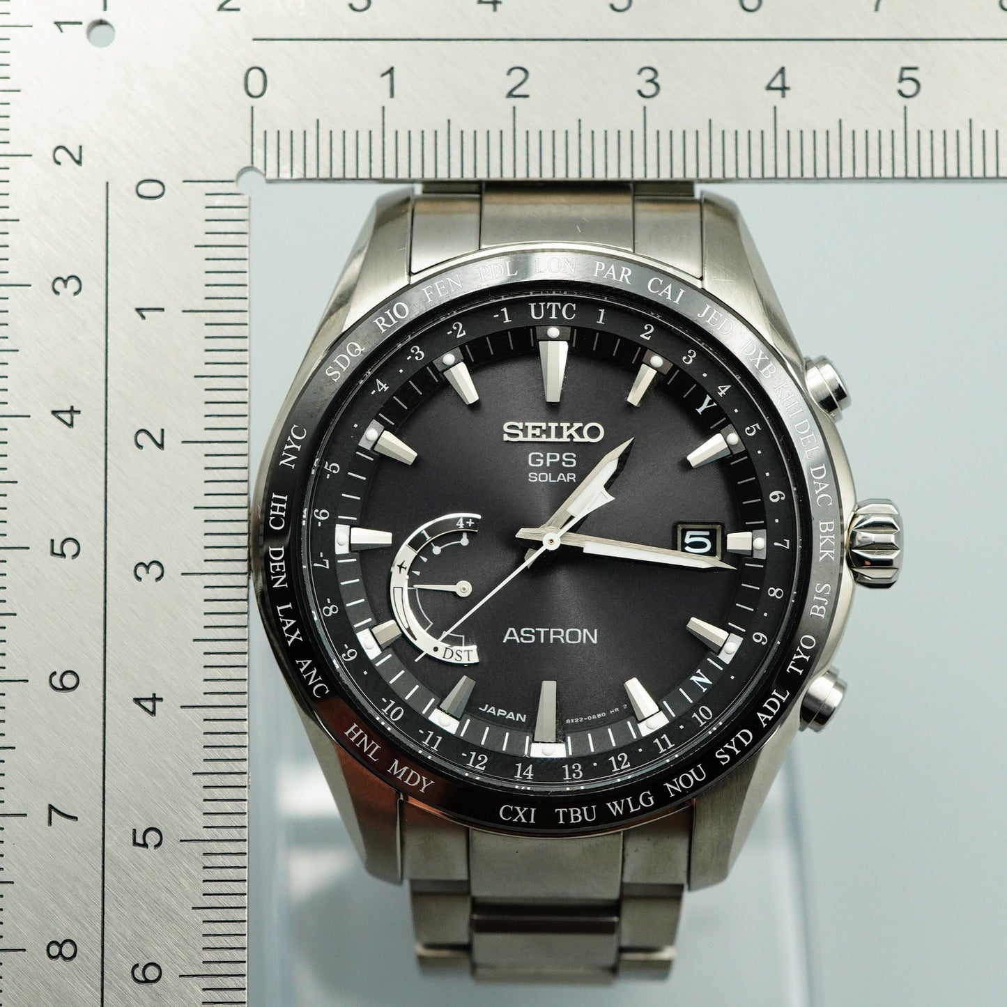 *MINT* Box & Paper SEIKO ASTRON SBXB085 8X22-0AG0-2 Solar Black 46 mm Mens Watch