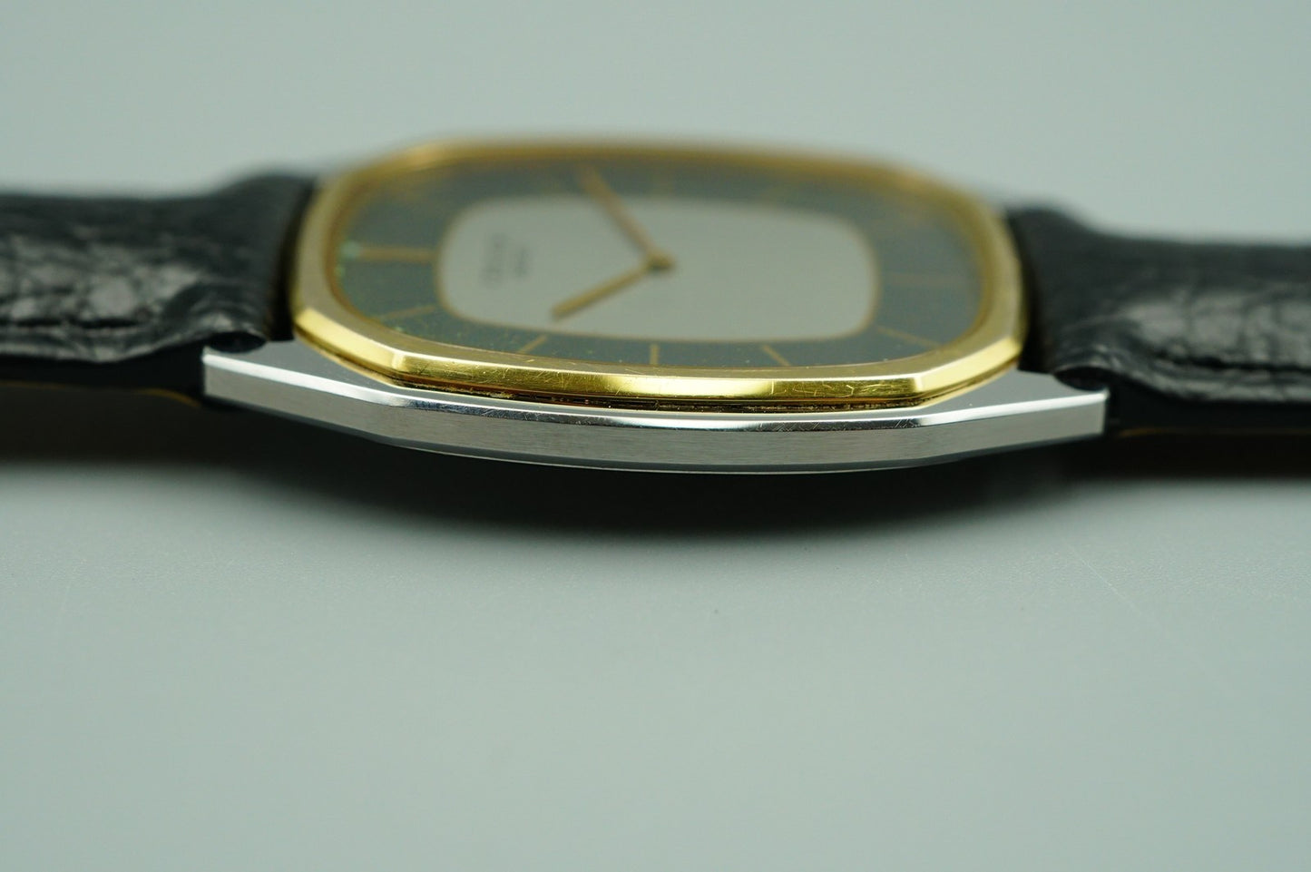 *Exc+5* 14K Vintage 1978 SEIKO CREDOR 6730-5081 Qz Gray Square 29mm Women Watch