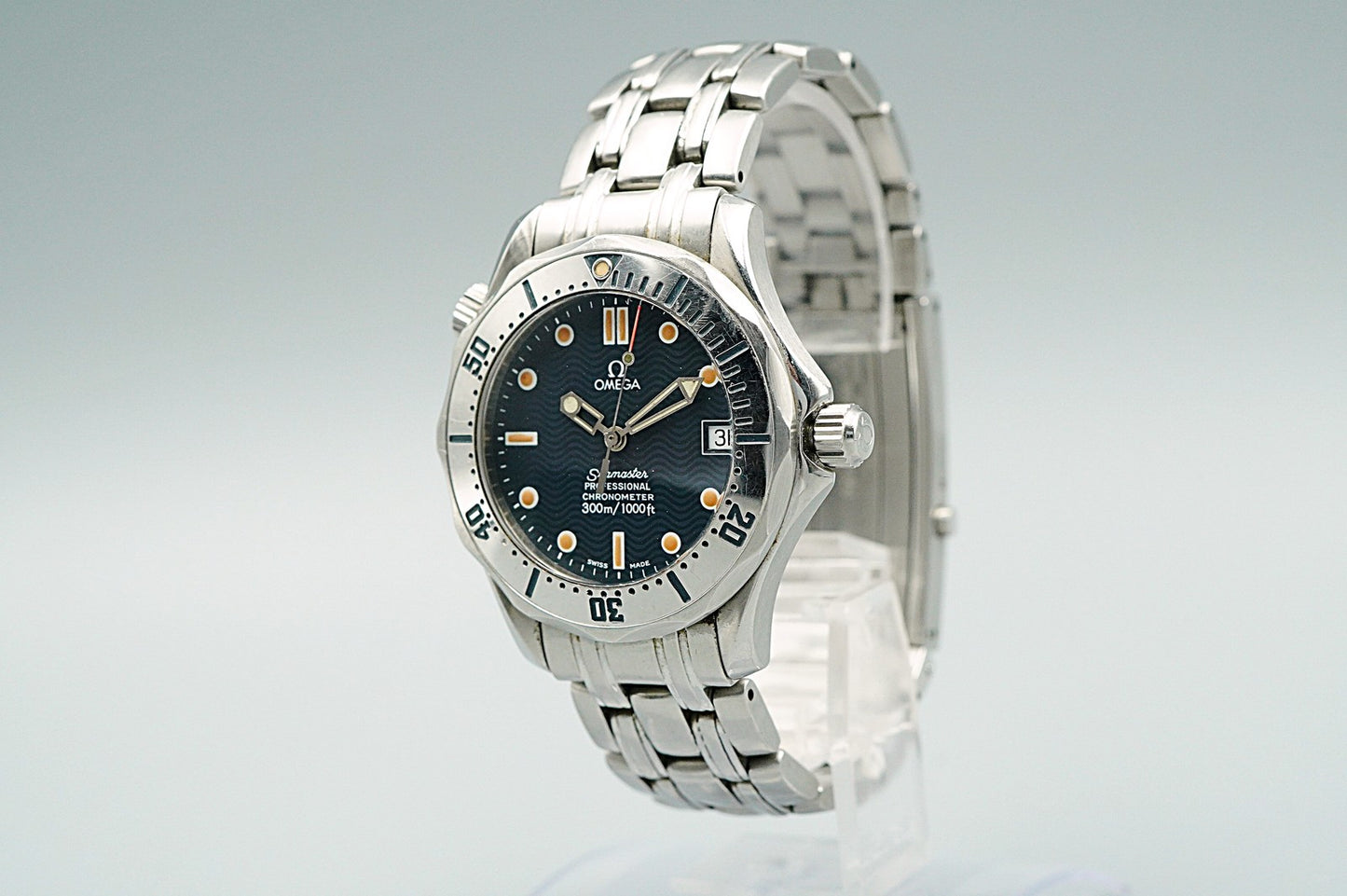 Exc+5 1990s OMEGA Seamaster Cal.1109 Ref.168.1502 Automatic Blue 36mm Mens Watch