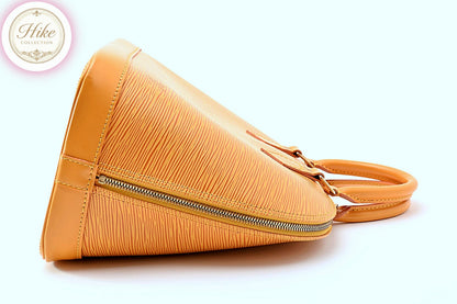 Louis Vuitton Alma Epi Yellow Handbag M52149 Authentic Condition *SA*