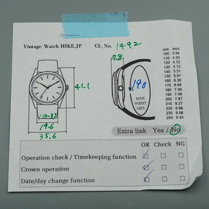 *MINT* Vintage 1994 SEIKO 7N43-6A09 Quartz Gray Dial Round 36mm Mens Watch