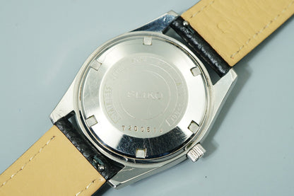 *N MINT* Vintage 1967 SEIKO MATIC-P 5106-8010 AT Silver Round 36mm Mens Watch