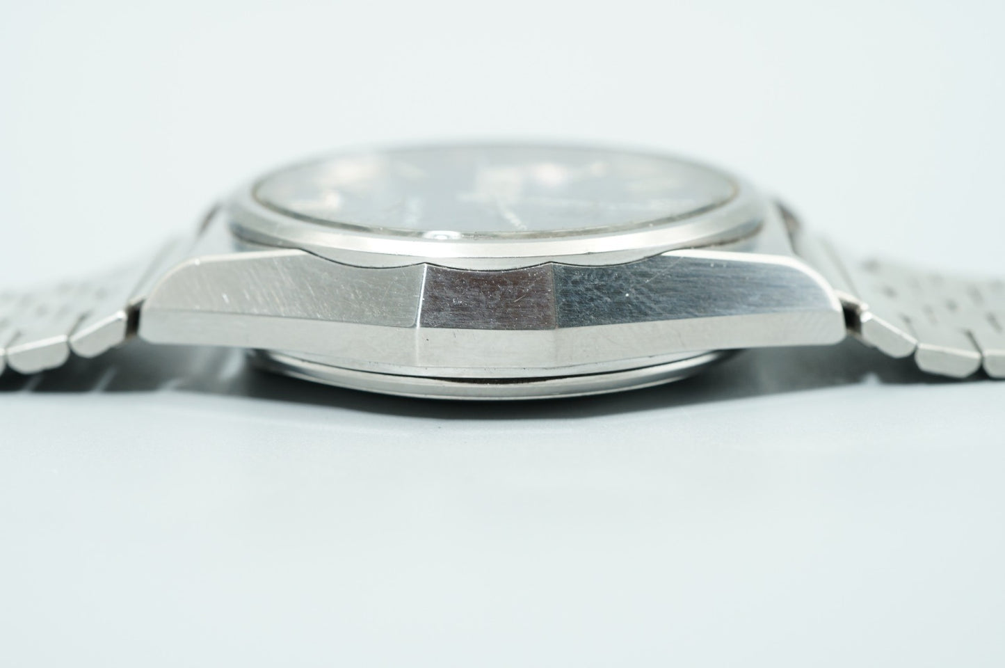 *Working for Parts* Vintage 1970s SEIKO KING 4823-8050 Qz Blue 36mm Mens Watch