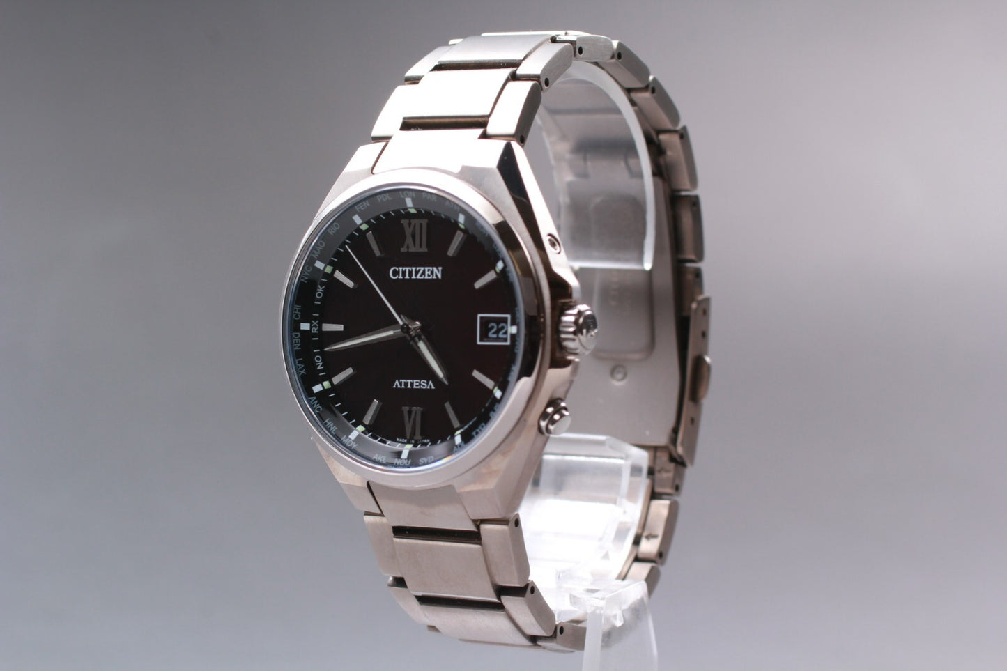 MINT in Box Citizen H149-S125626 Eco Drive Solar Black Dial Mens Watch JAPAN