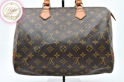 Louis Vuitton Speedy 30 Monogram Brown Handbag M41526 Authentic Condition SA #34