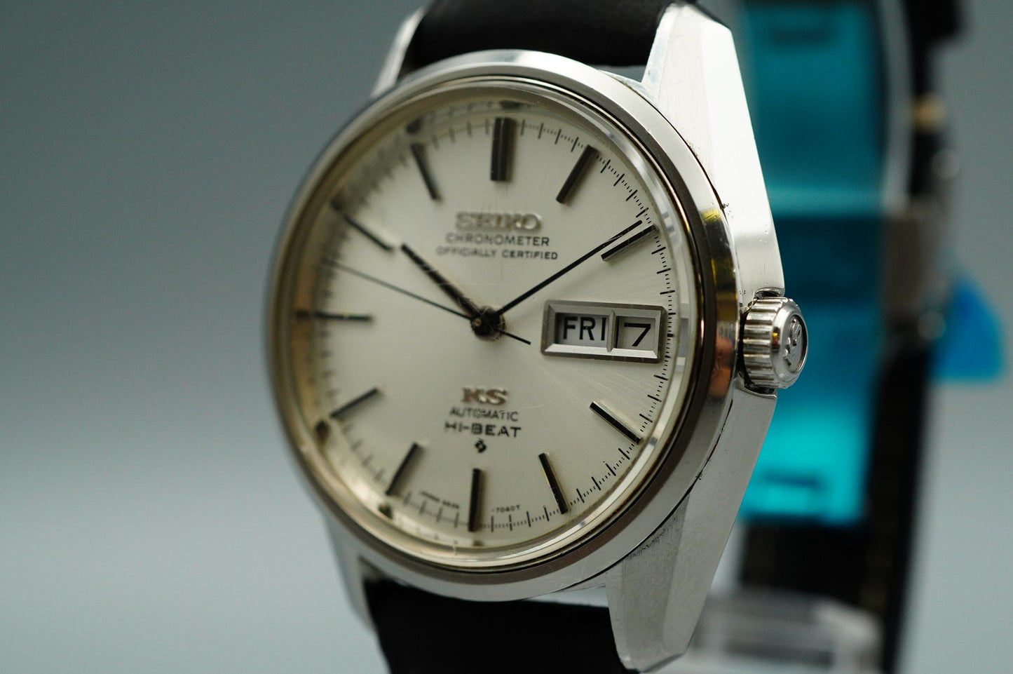 *MINT* Vintage SEIKO KS 5626-7041 Automatic Silver Dial Round 35 mm Mens Watch
