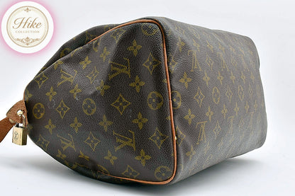 Louis Vuitton Speedy 30 Monogram Brown Handbag M41526 Authentic Condition *B*