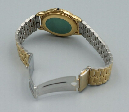 Rare *Exc+5* Vintage SEIKO DOLCE GOLDEN BRIDGE 8N41-6180 Quartz Gold Mens Watch