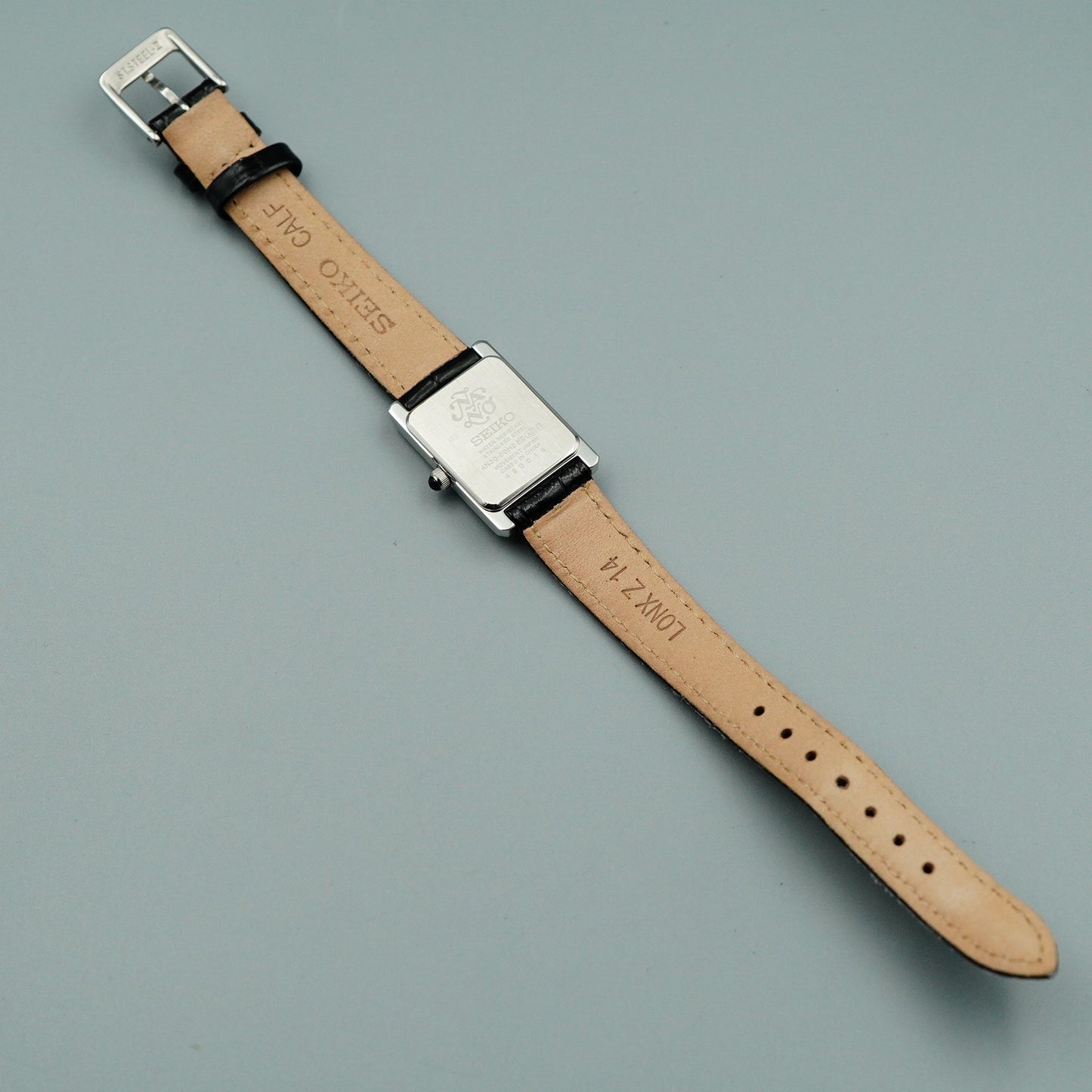 *MINT* Box & Paper SEIKO 4N30-00H0 Quartz Silver Dial Square 19mm Women Watch