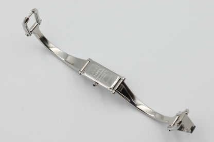 *NEAR MINT* Vintage GUCCI 1500L Quartz Silver Dial Rectangle Women Watch
