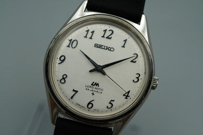 N MINT Vintage SEIKO LORD MATIC 5601-9000 Automatic Beige Round 36mm Mens Watch