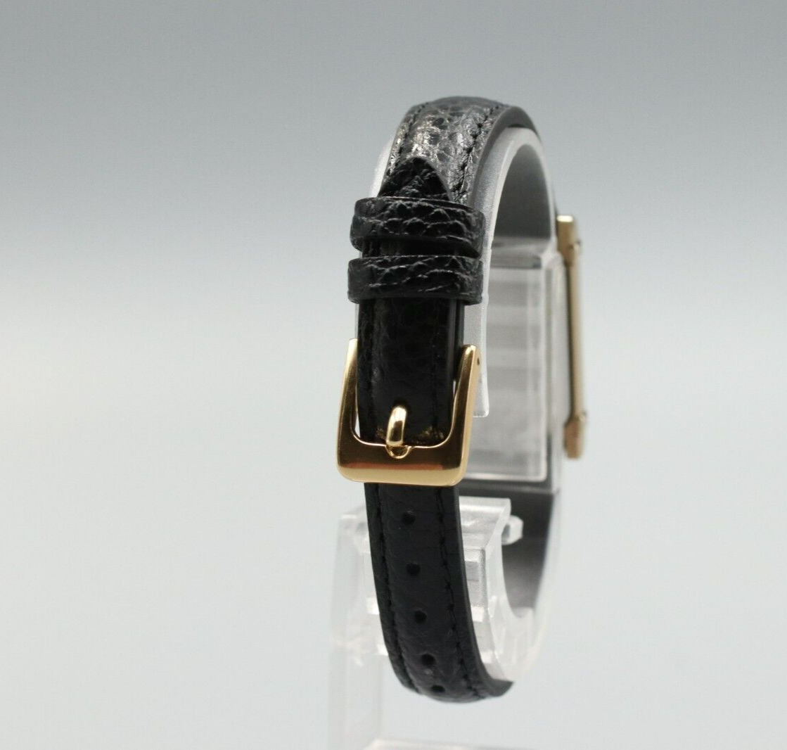 *MINT* Vintage SEIKO Exceline 2E20-5190 Quartz Gold Dial Tank Women Watch