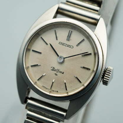 *NEAR MINT* Vintage SEIKO Belfina 17-0420 Hand Winding Silver 20 mm Women Watch