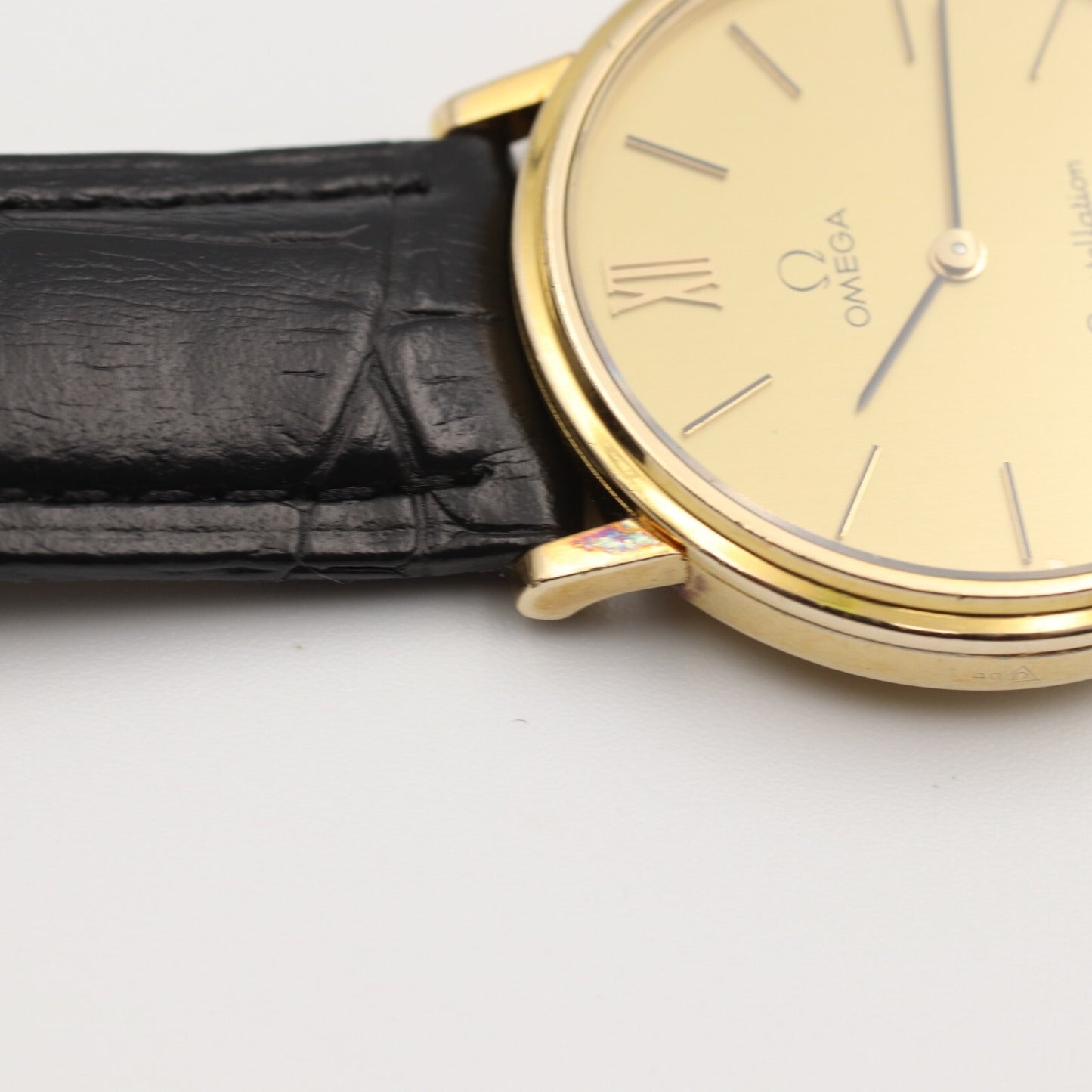 *Exc+5* Vintage 1979 OMEGA Constellation Cal.1330 Qz Gold Round 33mm Mens Watch