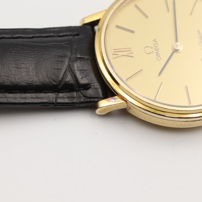 *Exc+5* Vintage 1979 OMEGA Constellation Cal.1330 Qz Gold Round 33mm Mens Watch