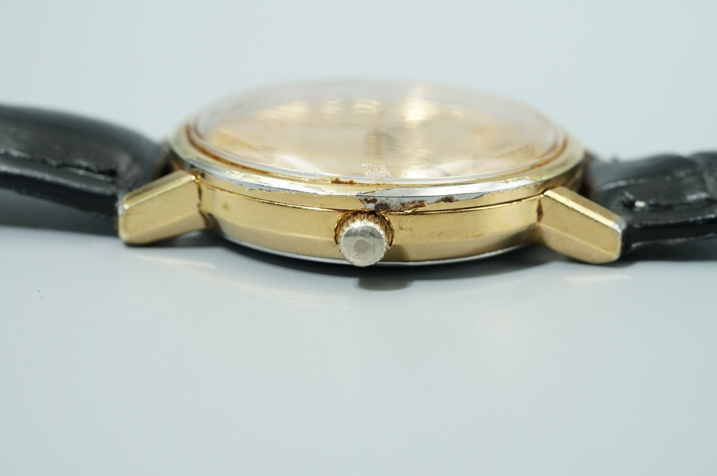 *Exc+4* Vintage 1970s OMEGA De Ville TOOL 106 Automatic Gold 35mm Mens Watch