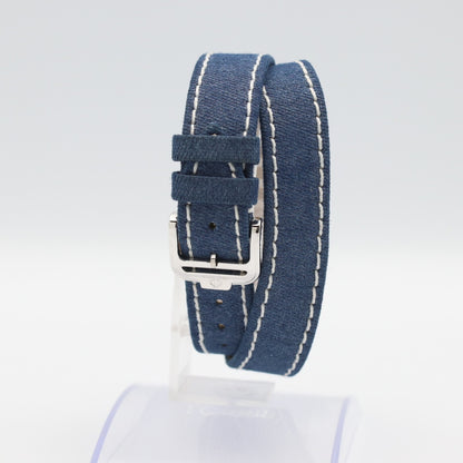 *N MINT* Vintage 1990s BAUME＆MERCIER GENEVE 65305 Qz Navy Round 24mm Women Watch