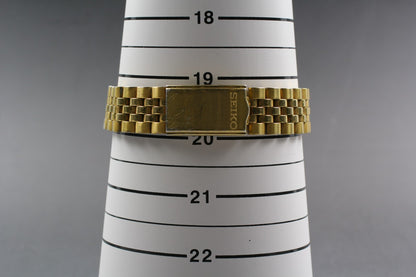 *Exc+5* Vintage SEIKO 5 7S26-0500 Automatic Day Date 21J Gold Dial Mens Watch