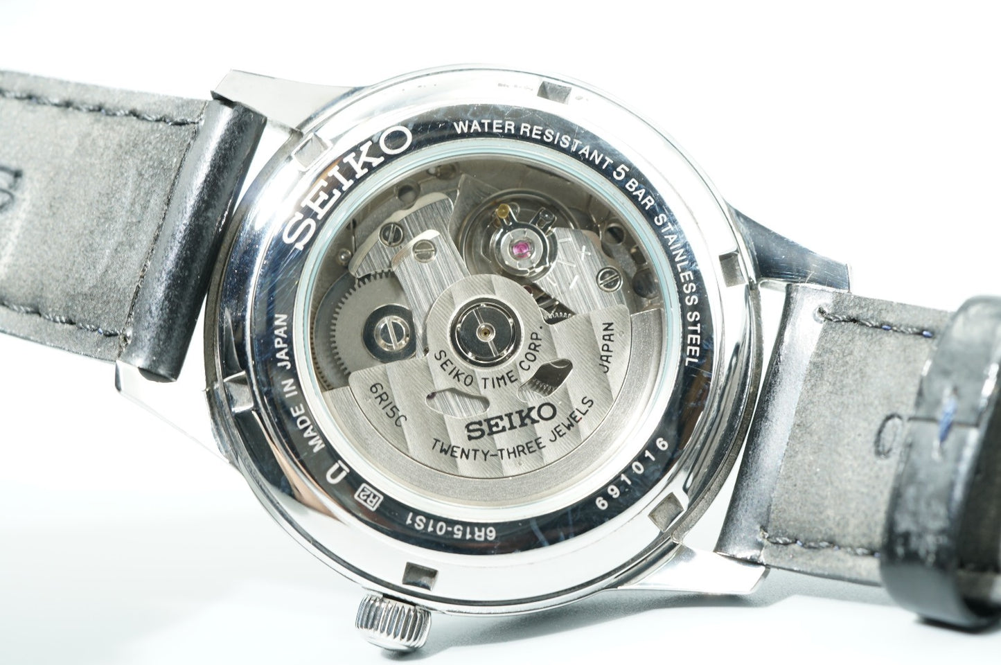 *MINT* SEIKO Presage 6R15-01S1 Automatic Blue Dial Round 39mm Mens Watch