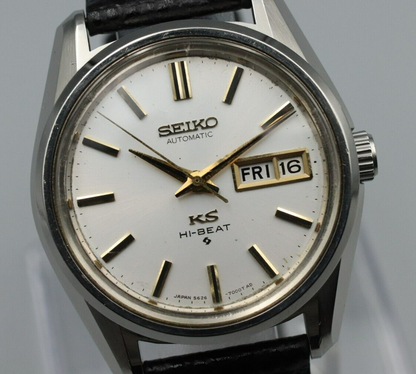 1971 N MINT Vintage SEIKO King KS Hi BEAT 5626-7040 Automatic DayDate Mens Watch