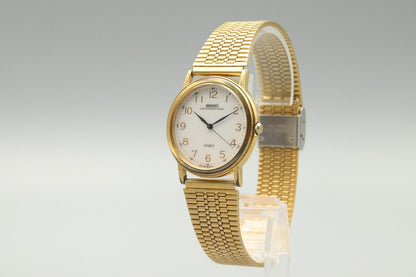Exc+5 Vintage SEIKO Spirt 5S21-6000 Sweeping Second Hand Mens Quartz Watch JP