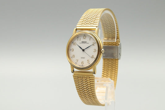 Exc+5 Vintage SEIKO Spirt 5S21-6000 Sweeping Second Hand Mens Quartz Watch JP