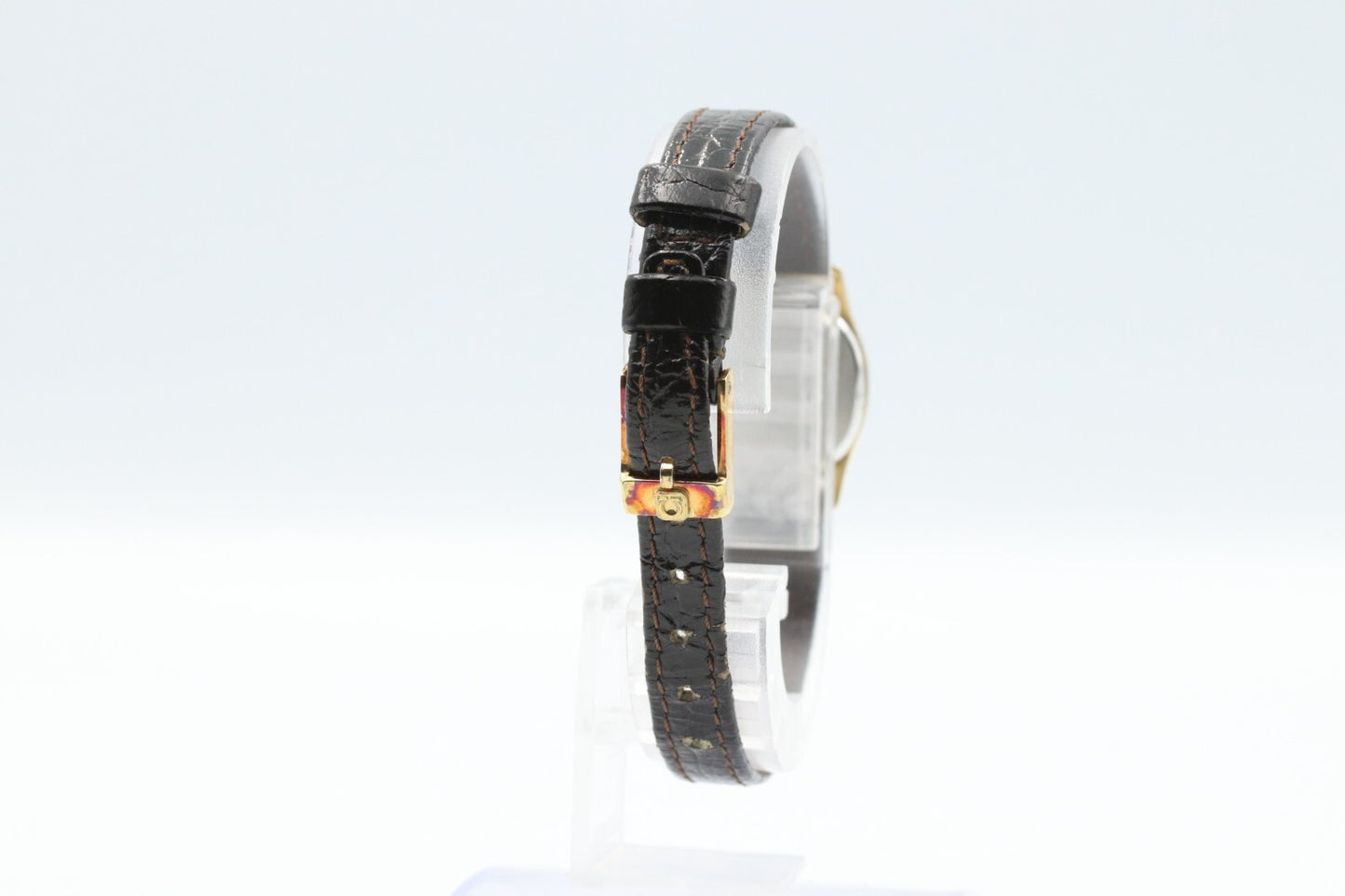 *N MINT* Vintage OMEGA De Ville Cal.1387 Qz White Dial Square 18mm Women Watch