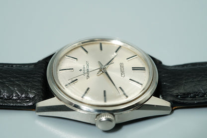 N MINT Vintage 1964 SEIKO LORD MARVEL 5740-8000 AT Silver Round 34mm Mens Watch