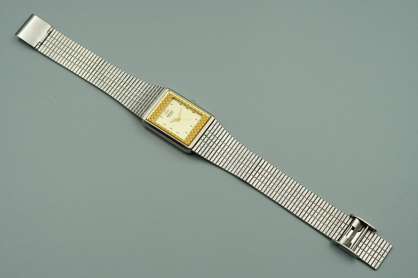 *Exc+5*  SEIKO GALAXY  V701-5H7A Qz Cream Dial Square 23mm Women,Ladies Watch