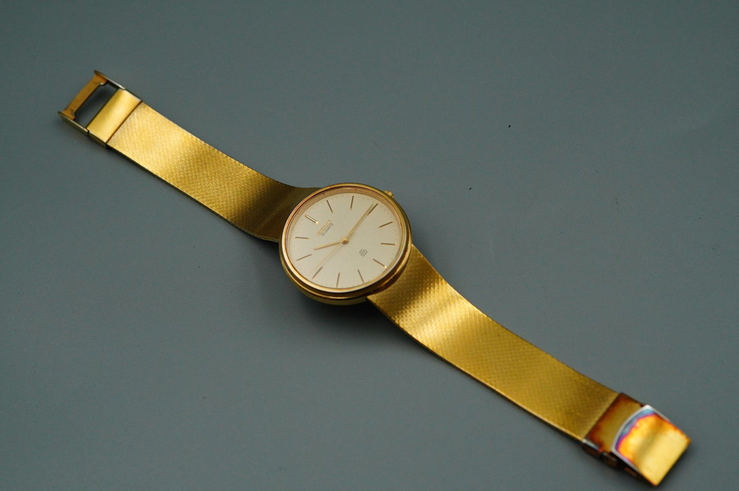 *NEAR MINT* Vintage SEIKO Dolce 9641-7000 Quartz Cream Dial 32 mm Women Watch