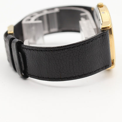 *N MINT* Vintage 1980 OMEGA De Ville Cal.1332 Qz Black Hexagon 33mm Mens Watch
