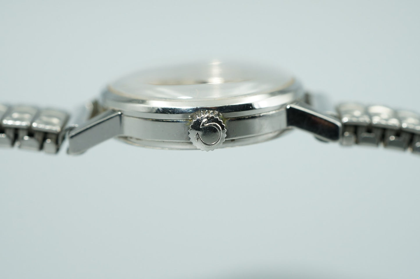 Vintage 1966 OMEGA De Ville Cal.620 Hand Winding Silver Dial 20mm Women Watch