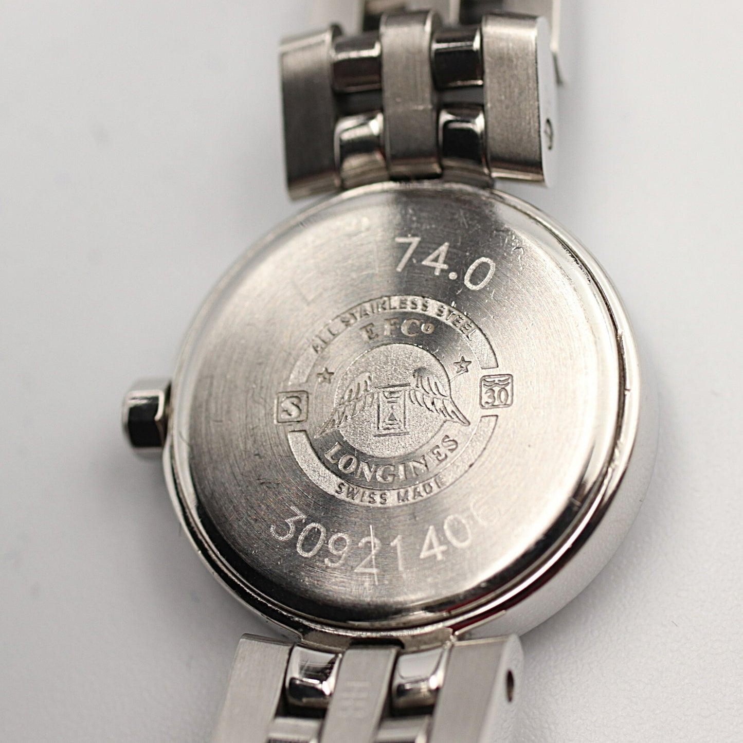 Vintage LONGINES Dolce vita L5.174.0 Quartz Diamond Bezel Black 20mm Women Watch
