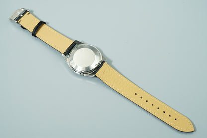 *N MINT* Vintage 1964 SEIKO WEEKDATER 6218-8970 AT Silver Round 37mm Mens Watch